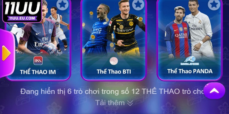 Thể thao Panda 11UU được cộng đồng người chơi tại hệ thống này yêu thích