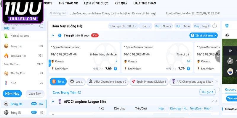 Điểm danh các siêu phẩm tại thể thao panda 11UU