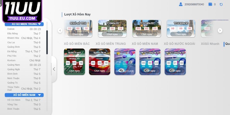 Xổ số TCG 11UU liên tục cập nhật bộ sưu tập các trò chơi hấp dẫn mỗi ngày